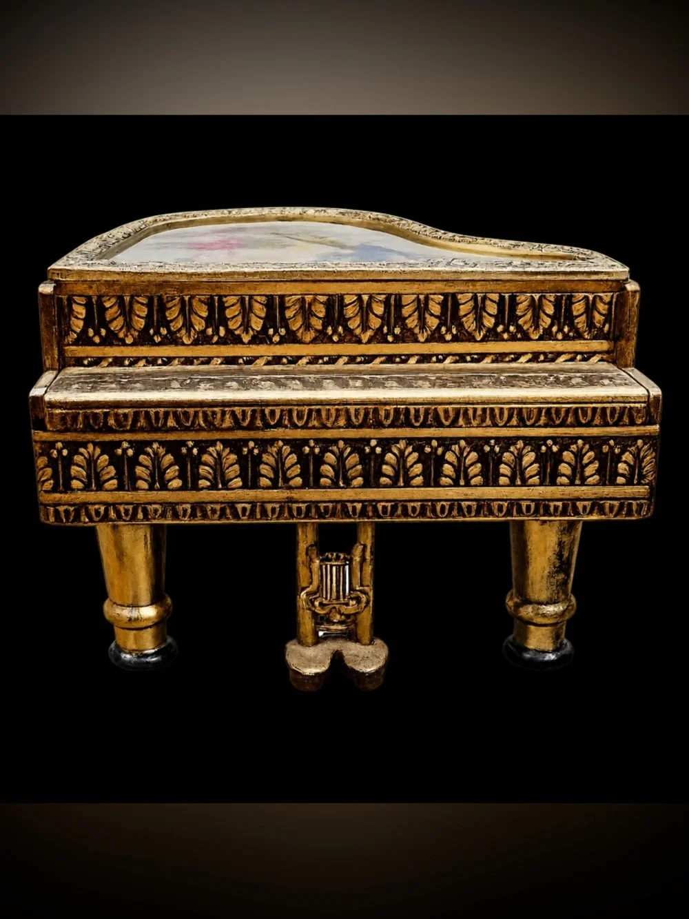 Vintage Grand Piano Musical Box – “Danube Waves”